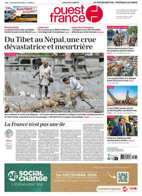 Cover of Ouest France (La Roche-sur-Yon - Fontenay-le-Comte)