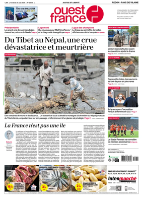 Cover of Ouest France (Redon / Pays de Vilaine)
