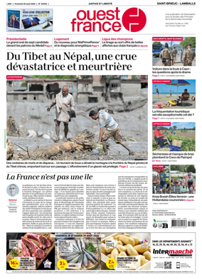 Cover of Ouest-France (Saint-Brieuc Lamballe)