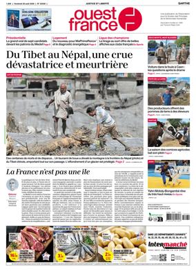 Cover of Ouest France (Sarthe)