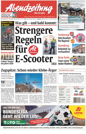 Cover of Abendzeitung Munchen