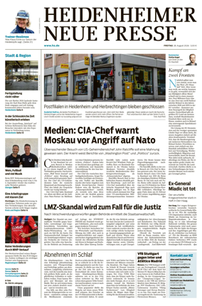 Cover of Heidenheimer Neue Presse