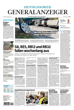 Cover of Hennigsdorfer Generalanzeiger