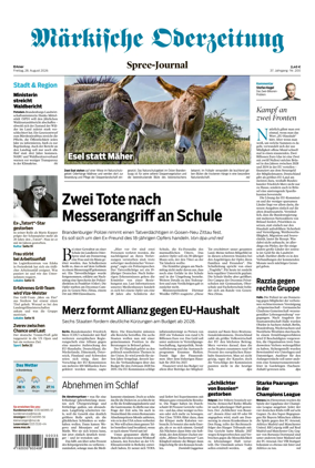 Cover of Markische Oderzeitung Erkner