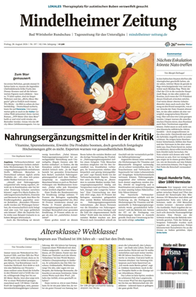 Cover of Mindelheimer Zeitung