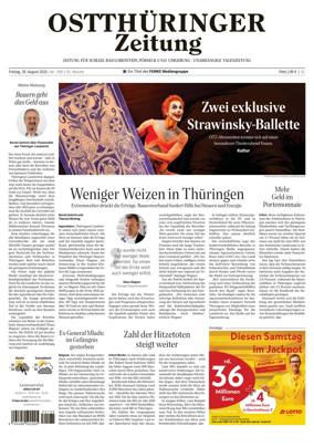 Cover of Ostthuringer Zeitung (Posneck)