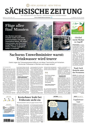 Cover of Sachsische Zeitung (Freital Dippoldiswalde & Osterzgebirge)