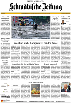 Cover of Schwabische Zeitung (Friedrichshafen)