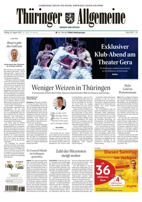 Cover of Thuringer Allgemeine (Apolda)