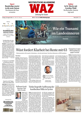 Cover of Westdeutsche Allgemeine Zeitung (Essen)