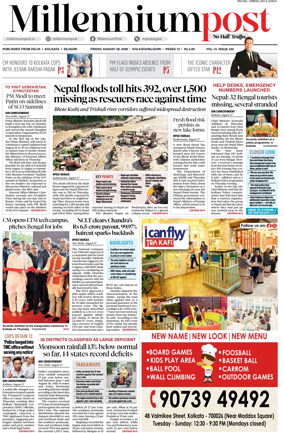 Cover of Millennium Post (Kolkata)