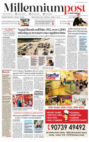 Cover of Millennium Post
