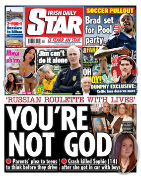 Cover of Irish Daily Star