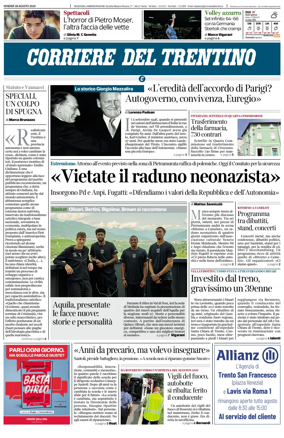 Cover of Corriere del Trentino