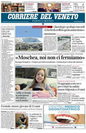 Cover of Corriere del Veneto (Padova e Rovigo)