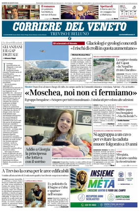 Cover of Corriere del Veneto (Treviso e Belluno)