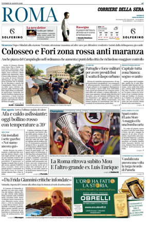 Cover of Corriere della Sera (Roma)