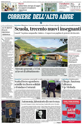 Cover of Corriere dell'Alto Adige