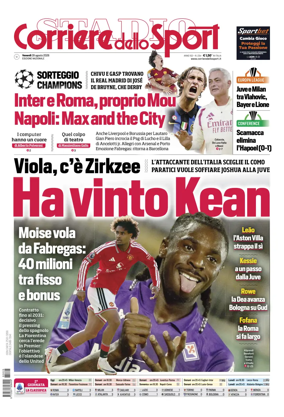 Cover of Corriere dello Sport