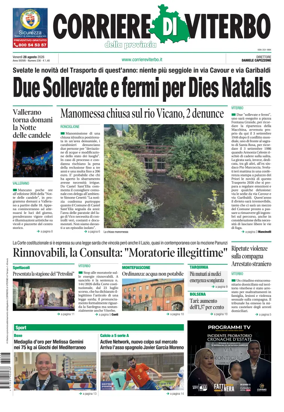 Cover of Corriere di Viterbo