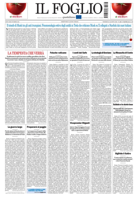 Cover of Il Foglio Quotidiano