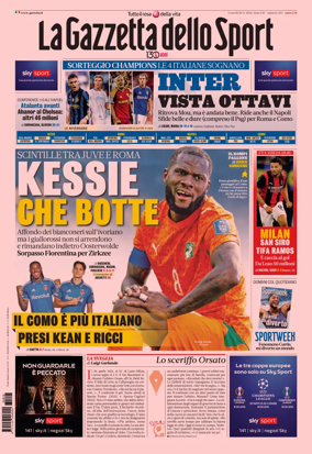 Cover of La Gazzetta dello Sport - Napoli