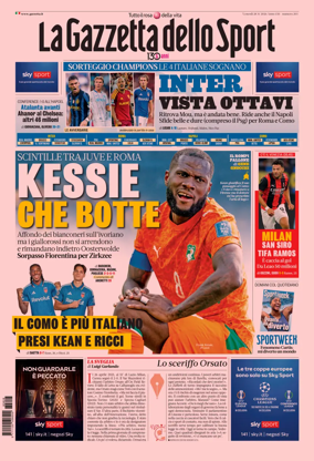 Cover of La Gazzetta dello Sport