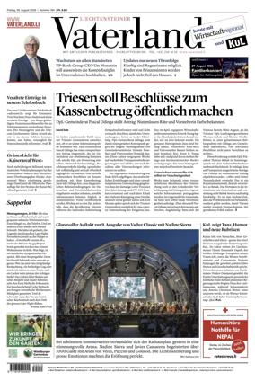 Cover of Liechtensteiner Vaterland