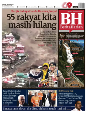 Cover of Berita Harian