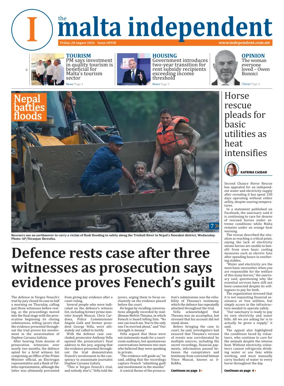 Cover of Malta Independent