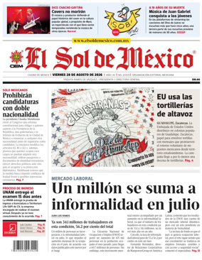 Cover of El Sol de Mexico