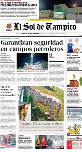 Cover of El Sol de Tampico