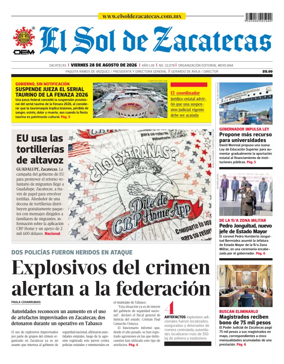 Cover of El Sol de Zacatecas