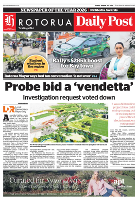 Cover of Rotorua Daily Post