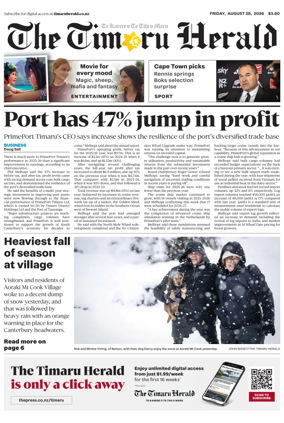 Cover of The Timaru Herald