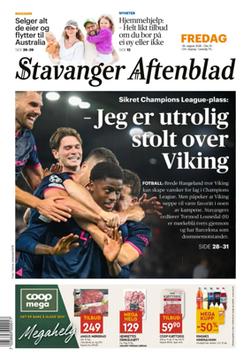 Cover of Stavanger Aftenblad