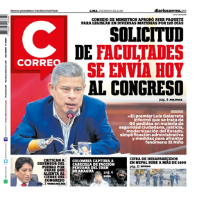 Cover of Diario Correo