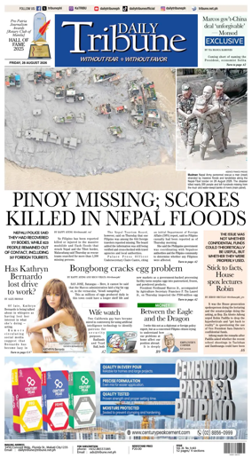Cover of Daily Tribune (Philippines)