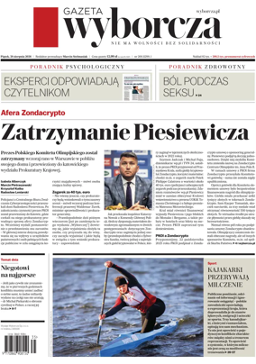 Cover of Gazeta Wyborcza