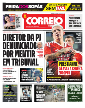 Cover of Correio da Manha