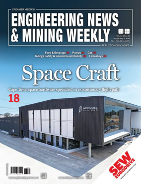 Cover of Engineering News and Mining Weekly