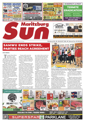 Cover of Maritzburg Sun (South Africa)