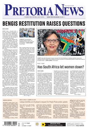 Cover of Pretoria News