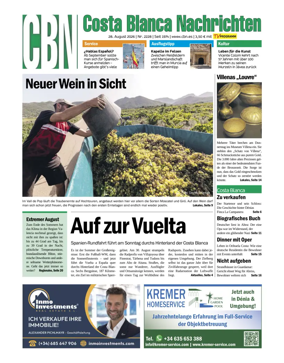 Cover of Costa Blanca Nachrichten