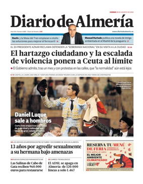 Cover of Diario de Almeria