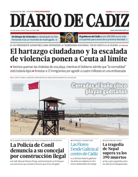 Cover of Diario de Cadiz