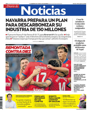 Cover of Diario de Noticias (Spain)