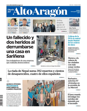 Cover of Diario del Alto Aragon