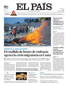 Cover of EL PAIS Valencia