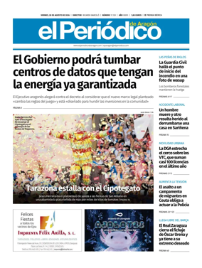 Cover of El Periodico Aragon